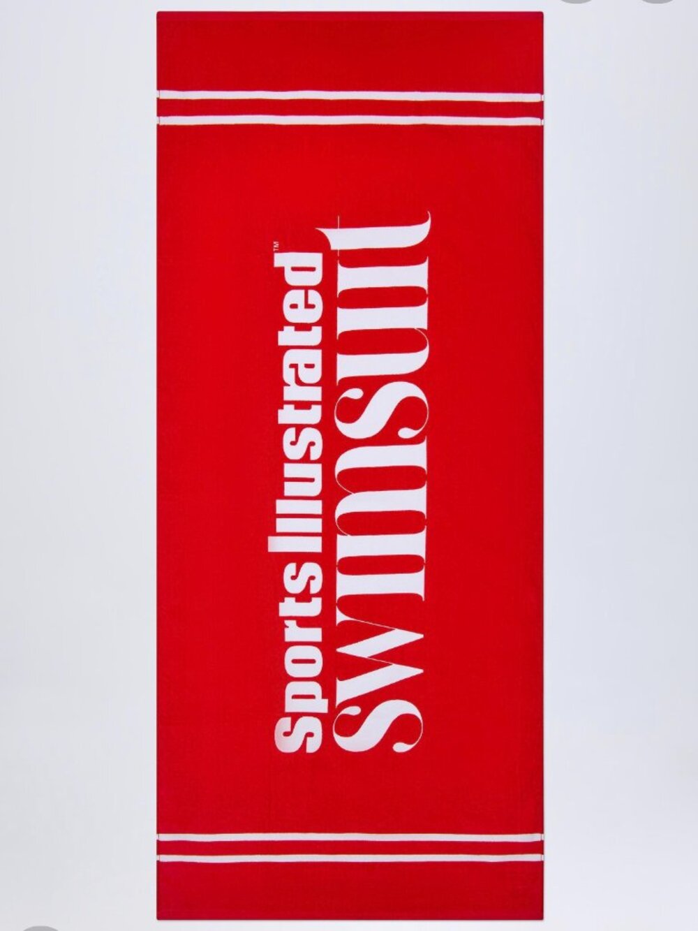 NWT Oh Polly Red Logo Beach Towel | Oversized Pool Towel
